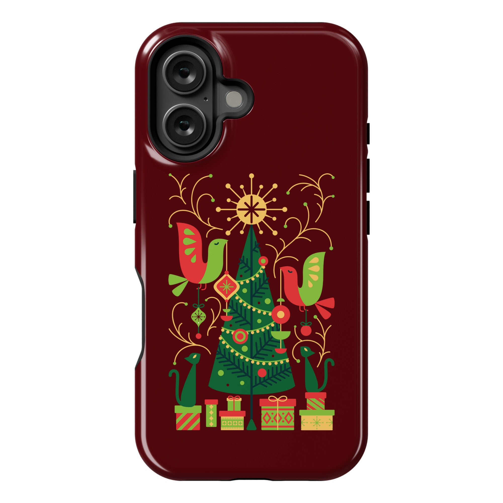 Vintage Christmas Tree Decorating Phone Case